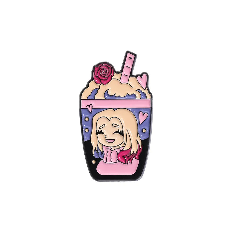 Halloween Horror Skull Enamel Pin Gothic Punk Grave Coffin Tomb Vampire Skeleton Brooches Lapel Badge Jewelry Gifts For Friends