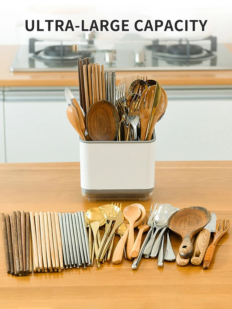 Household Multi-Functional Tableware Rack, Kitchen Tableware Drain Rack, Chopsticks Rack, Spoon, Chopsticks, Fork, Storage Rack