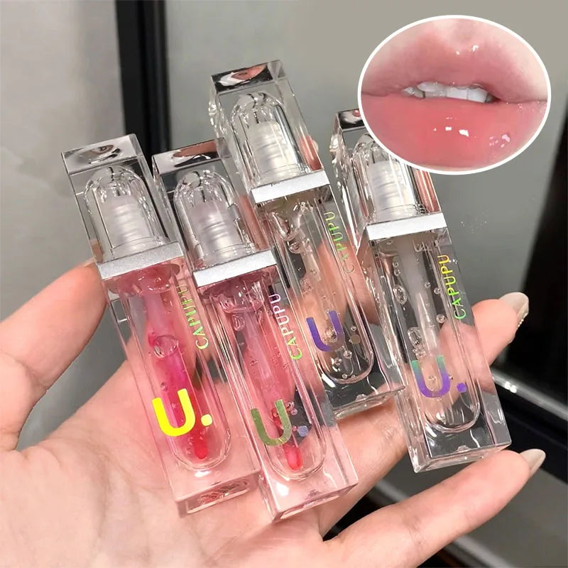 Lip oil Moisturizing Long-lasting Lip Gloss Transparent Fade Lip line Lipstick Base High appearance level beep lips