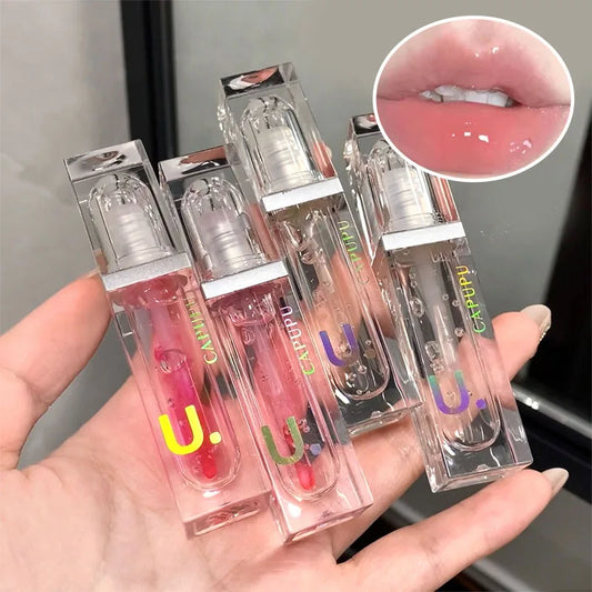 Lip oil Moisturizing Long-lasting Lip Gloss Transparent Fade Lip line Lipstick Base High appearance level beep lips