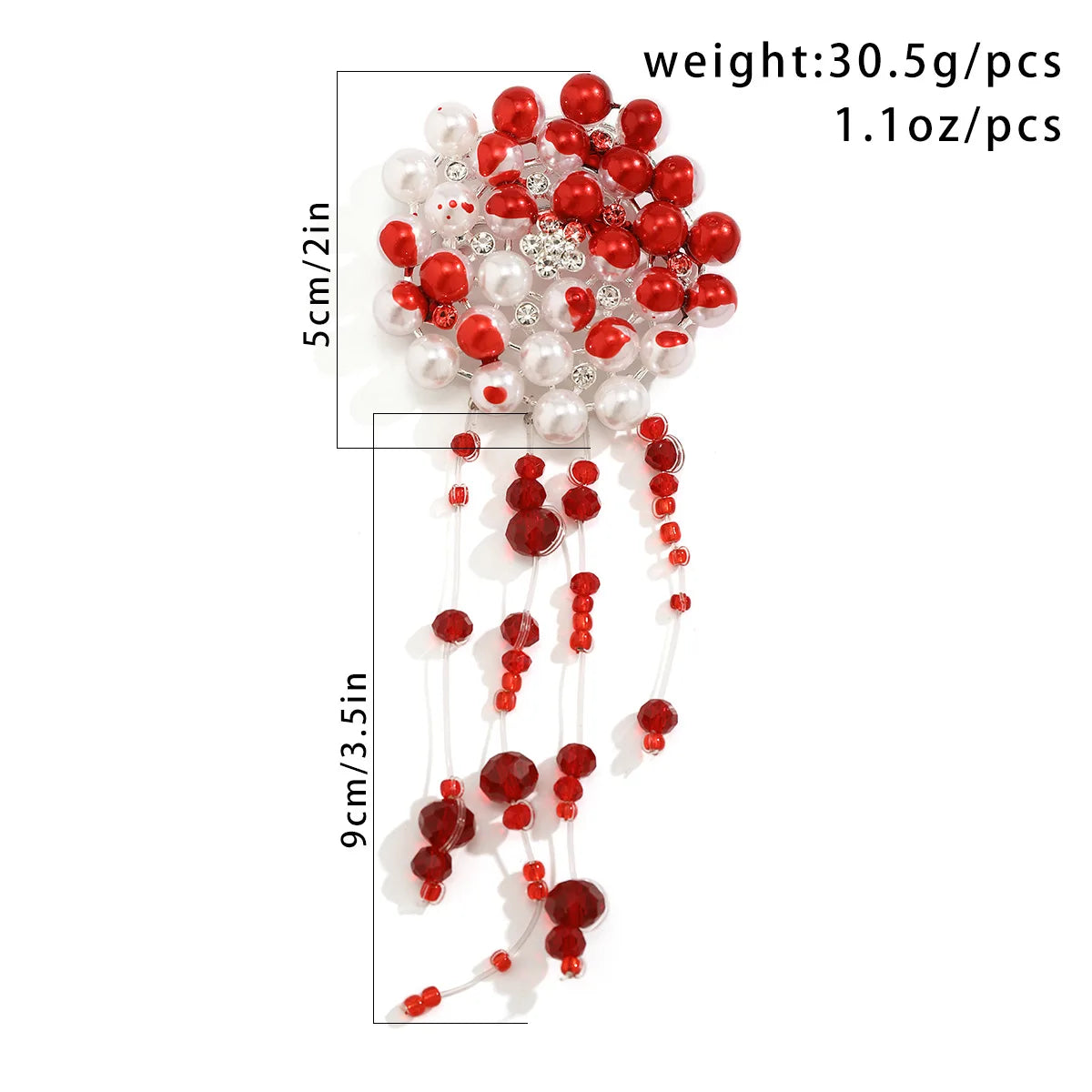 Gothic Blood Drop Fringe Necklace Choker Multi-colored Pearls Beaded Charm Fashion Halloween Party Jewelry Vampire Gifts for Her