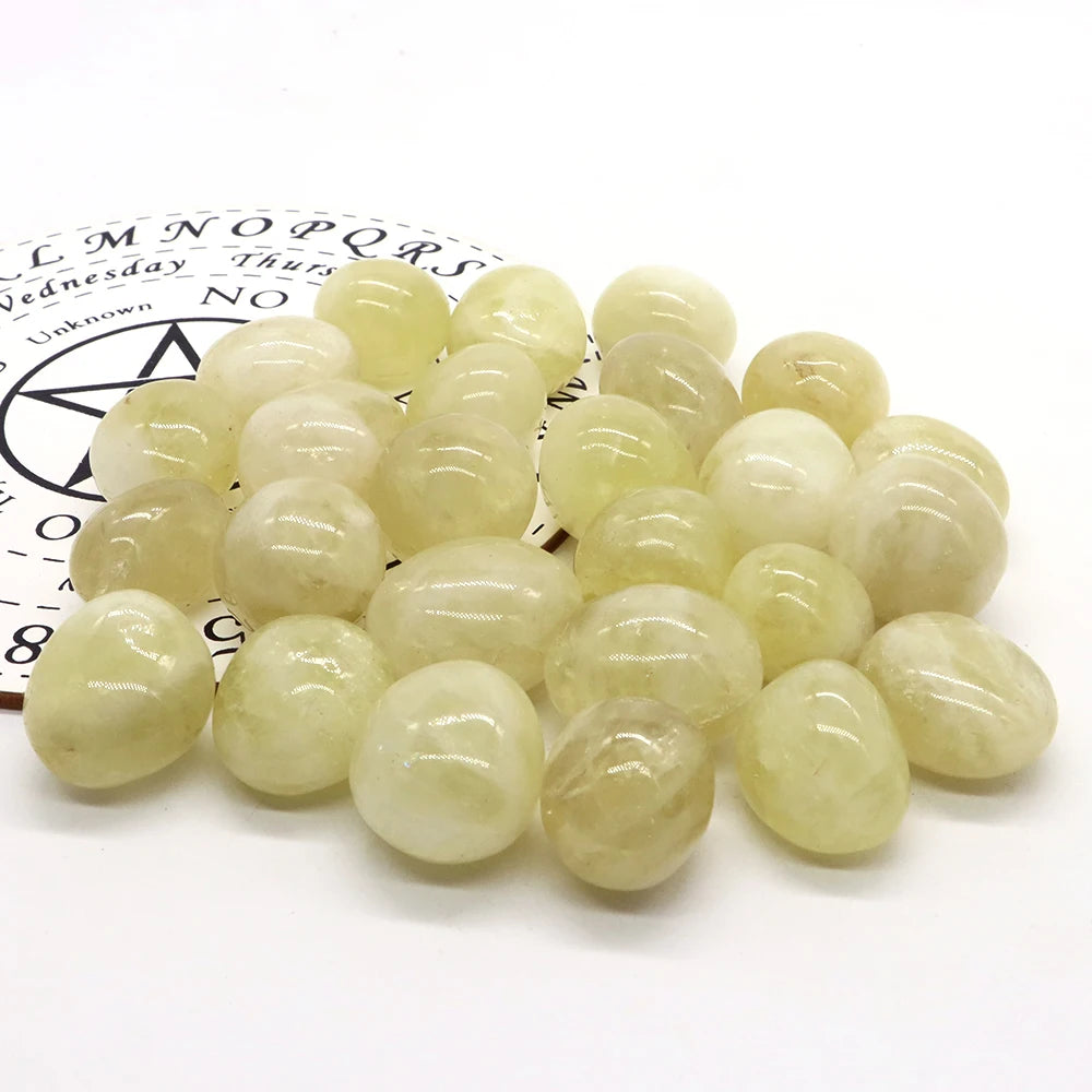 Natural Round Citrine Crystals Stone Tumbled Bulk Healing Mineral Specimen Gemstones Gem Raw Aquarium Home Room Decoration Gift