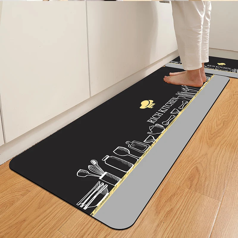 VIKAMA Diatomite Rugs Carpet For Bath Rugs For Kitchen Kitchen Floor Mat Rugs For Bathroom Diatomite Mat Kitchen Mat