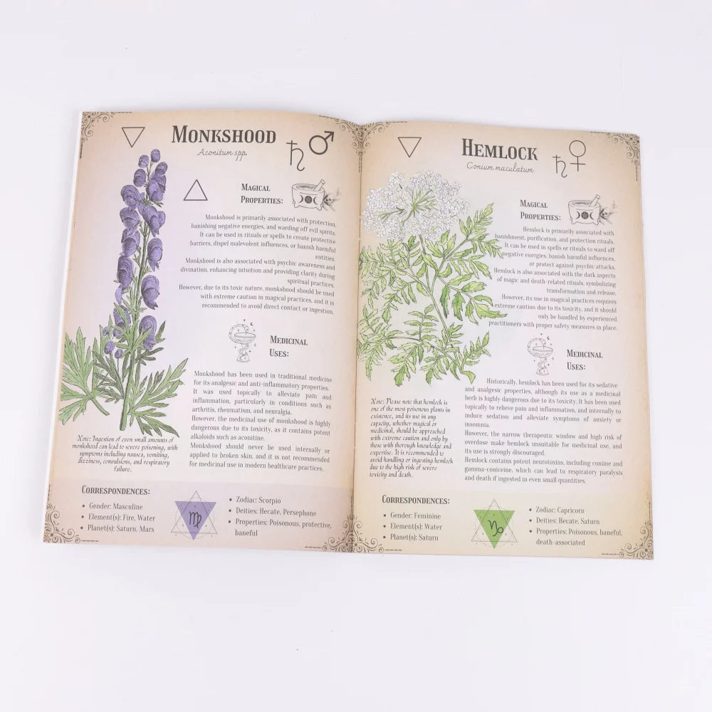 An Ultimate Poison Handbook - Discover the Secrets of Herbs in This Beautiful Set, Featuring Plant Illustrations, Herbal Healing