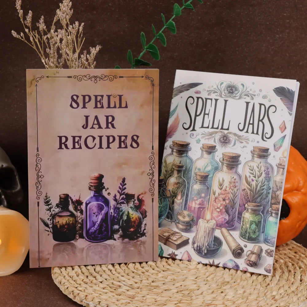 2 Ancient Herbal Magic Books - Detailed Picture Guide to Magical Herbs - Perfect for Birthdays, New Years, and Party Decorations