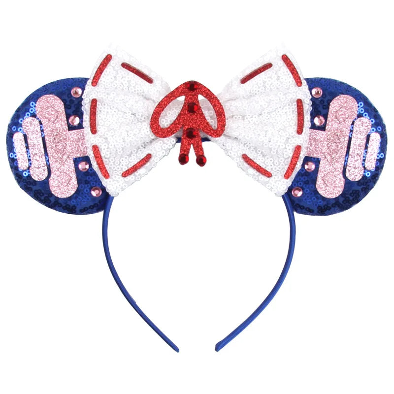 Chic Mickey Mouse Ears Headbands Women Halloween Party Cosplay Bad Guys Hairbands Girls Festival Gift Kids DIY Hair Accessories