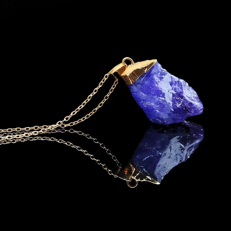 Irregular Amethyst Gemstone Necklace Healing Crystal Chakra Stone Women Birthday Gift Citrine Gemstone Necklace Healing Crystal