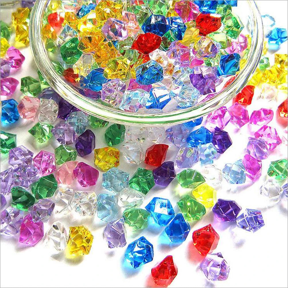 Crystals Plastic Gems Home and Decoration Ice Particles Colored Stones Children's Jewelry Crystal Diamond Toys Crafts