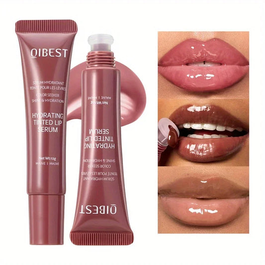 Colored lip gloss, liquid hydrating and moisturizing, light and shiny lip balm, water gloss lip glaze moisturizing lip milk.