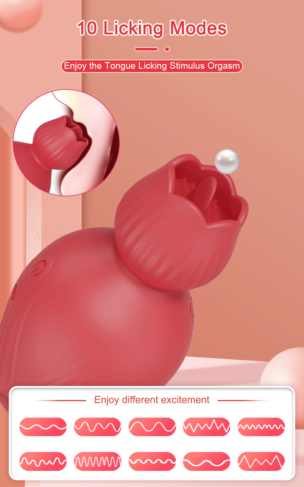 Rose-Toys Vibrator Nipple Clitoris Sucker Stimulator Vibration Masturbation Tools Women Couple Sex Toys Vibrator 18 Adult Toys