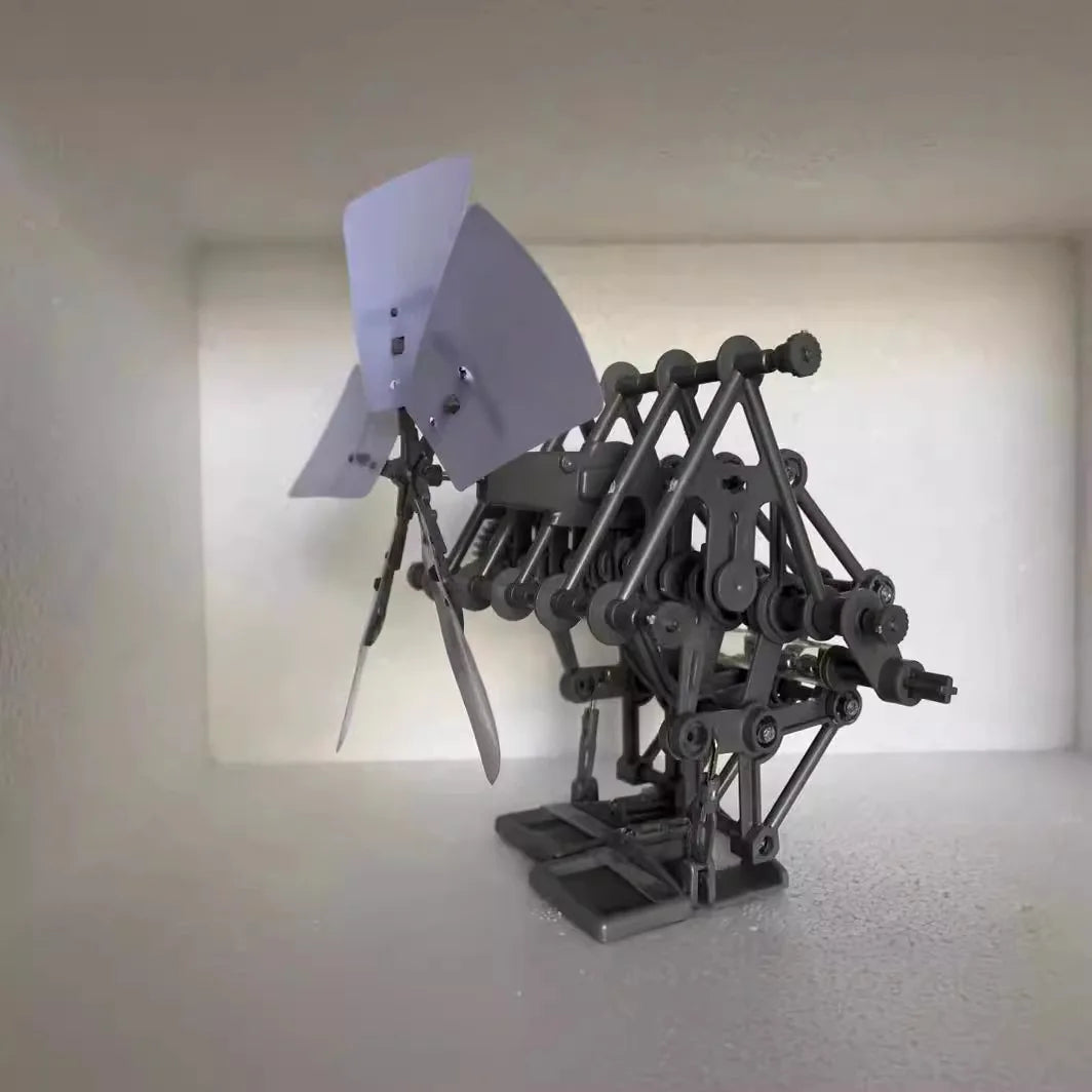 Child/Adult DIY Toy Hand-invented Robot Creative Wind Energy Powered Mechanical Puzzle Education Toys Gifts