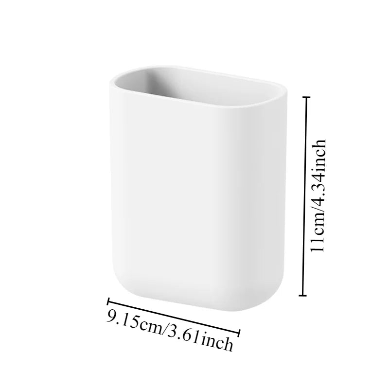 Bathroom waterproof wall-mounted toothbrush holder without punch Comb makeup brush plastic case household items