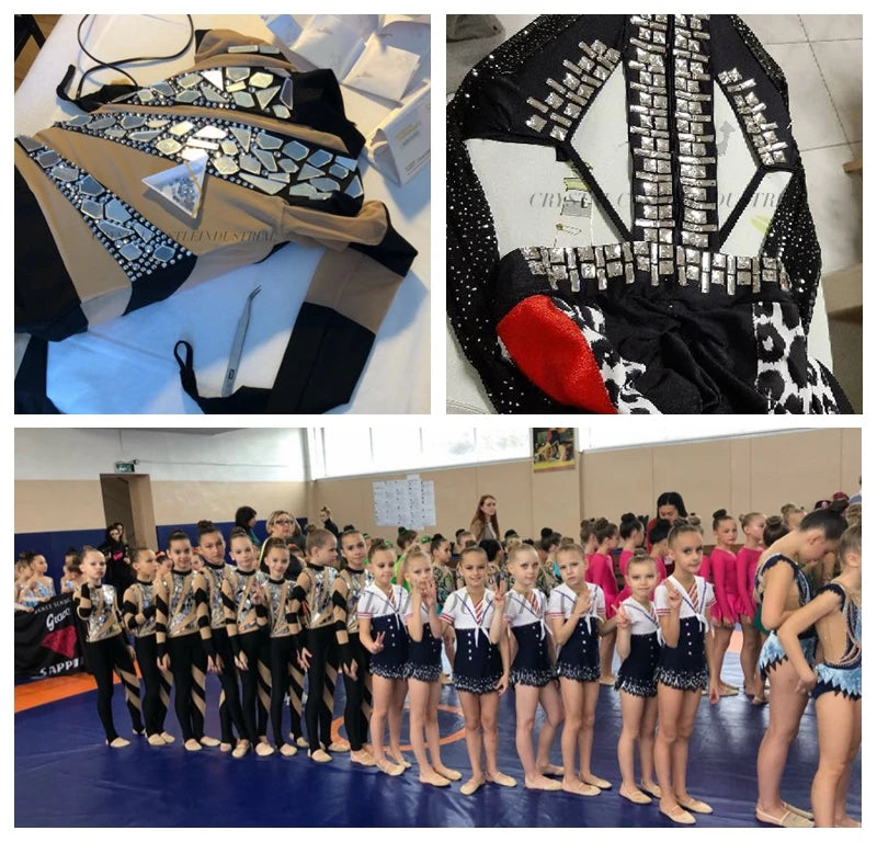 Crystal Castle Shiny Big Size Acrylic Holes Mirror Stones Sew On Strass Latin Dress Dance Wears Flat Rhinestones for Clothing