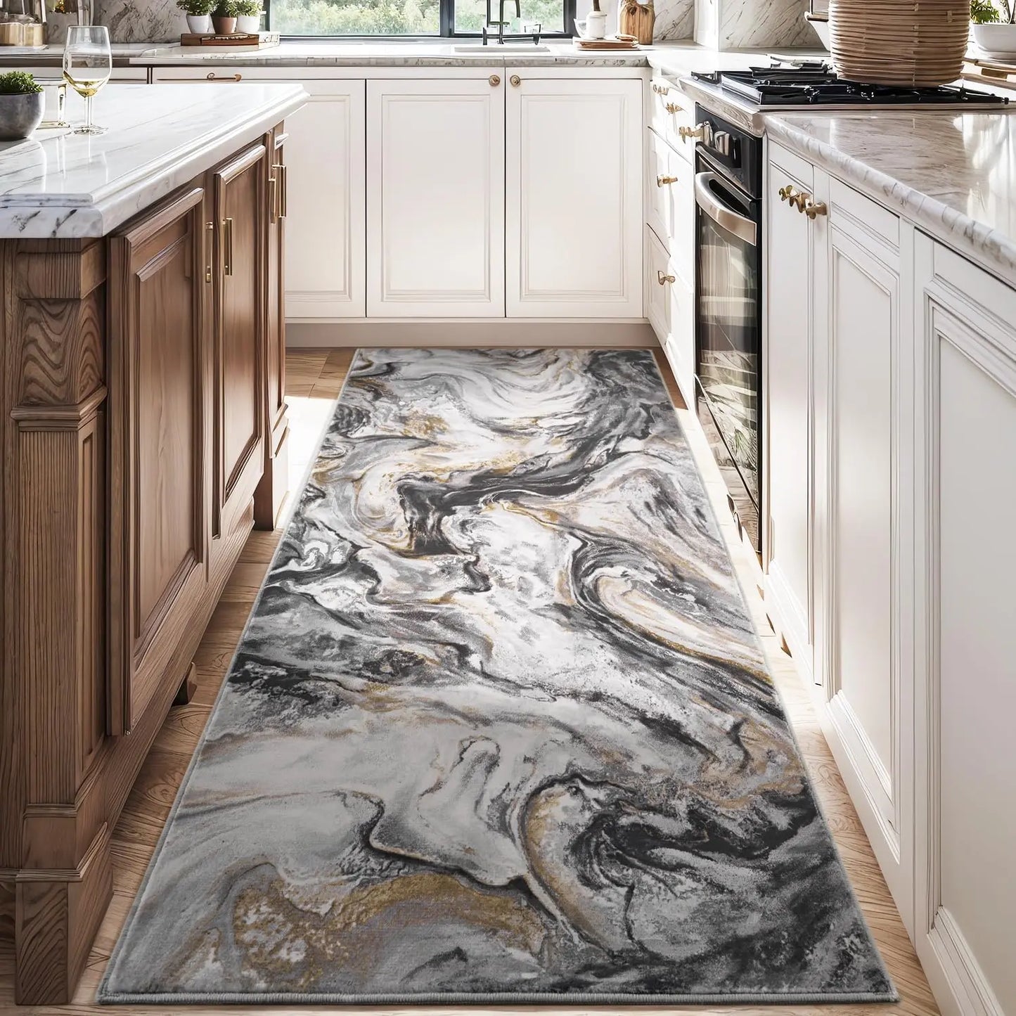 Area Rugs for Living Room, Modern Abstract Rug for Bedroom, Contemporary Machine Washable Rug, Large Stain Resistant Carpet