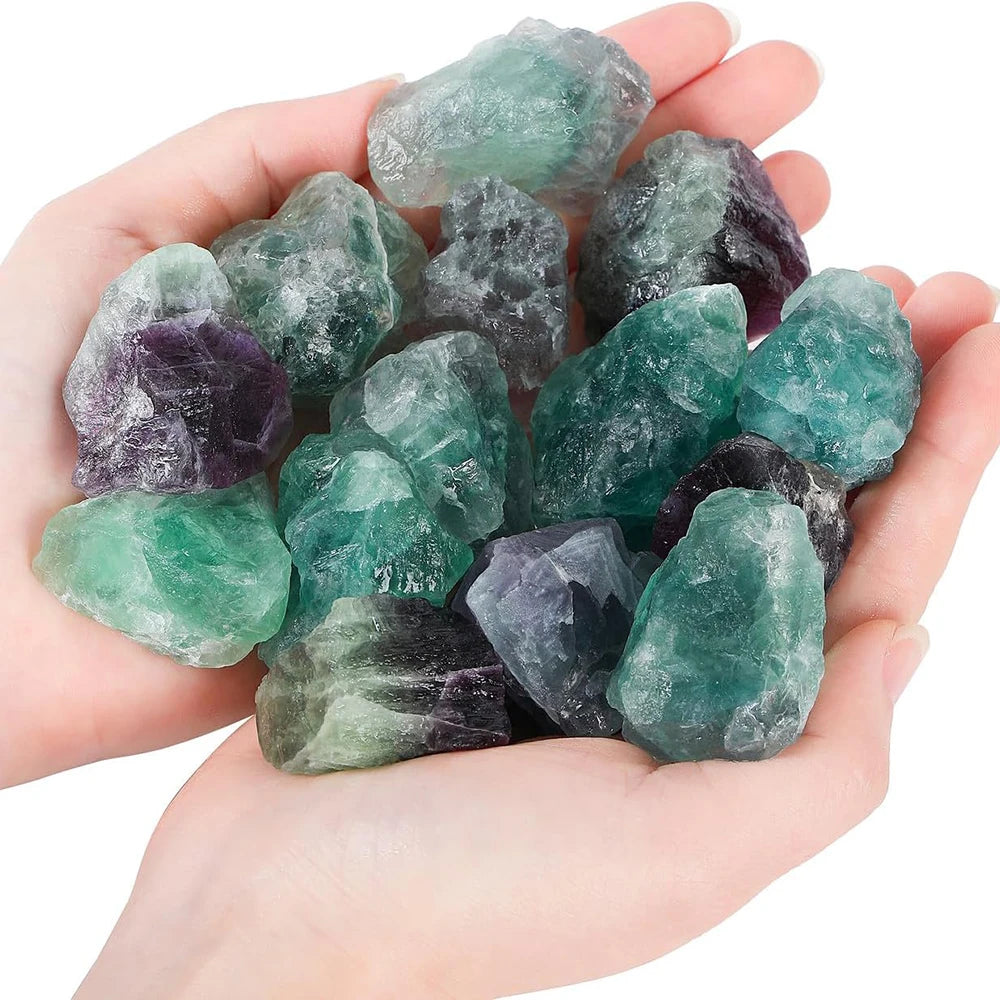 Raw Stone Crystal Set 1.6-2.4" Natural Rock Minerals Specimens Collection Decorative Amethyst Aroma Diffuser Stone