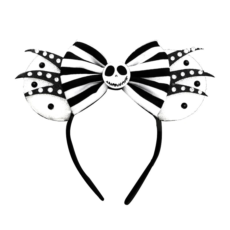 Chic Mickey Mouse Ears Headbands Women Halloween Party Cosplay Bad Guys Hairbands Girls Festival Gift Kids DIY Hair Accessories