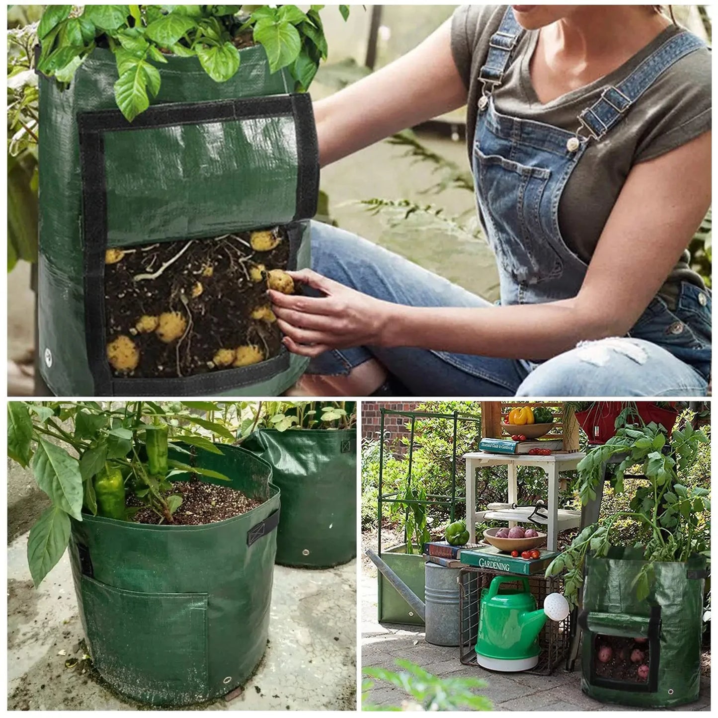 Garden Grow Bags 3/5/7/10 Gallon Potatoes Grow Bags Gardening Plant