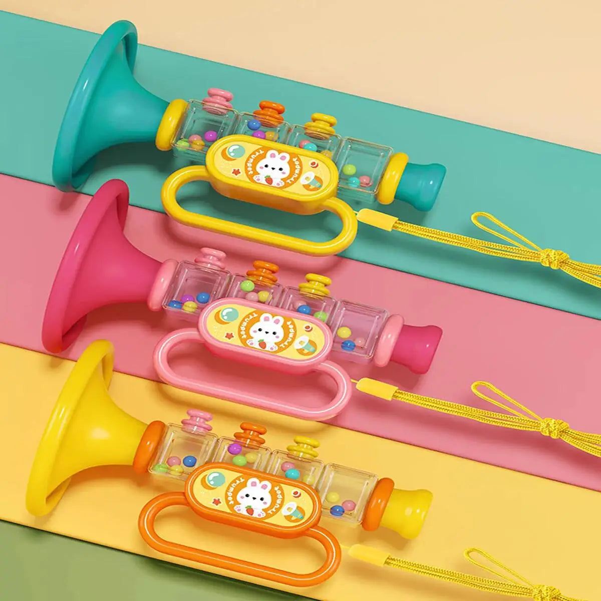 Children's trumpet toy, baby blowing music, baby playing instruments, harmonica whistle, male and female toys