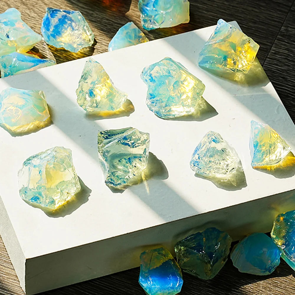 1PC Raw Opalite Rocks Rough Opal Crystal Stone for Collection Decoration Tumbling Wicca Reiki Healing Crystals Home Decor