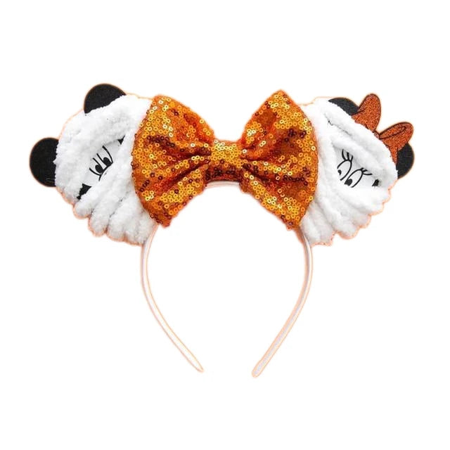 Chic Mickey Mouse Ears Headbands Women Halloween Party Cosplay Bad Guys Hairbands Girls Festival Gift Kids DIY Hair Accessories