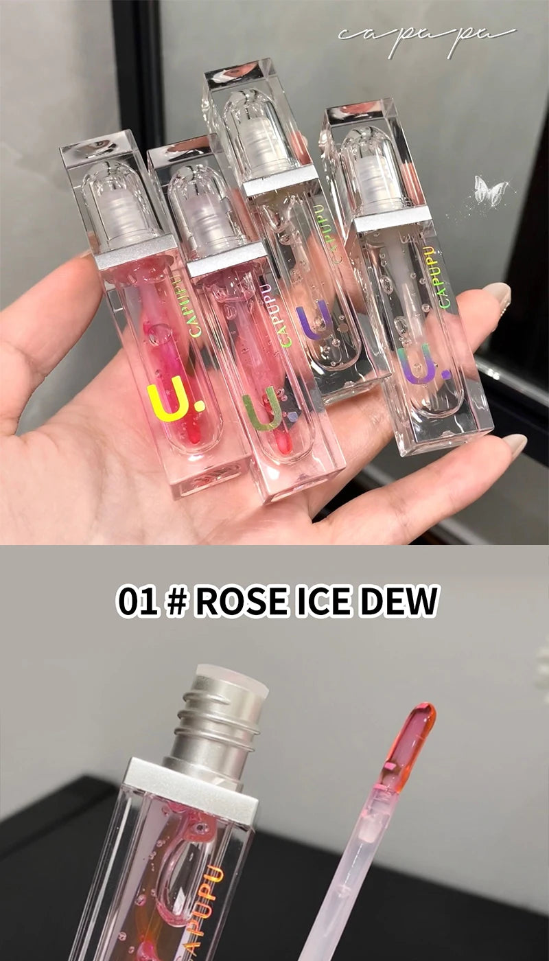 Lip oil Moisturizing Long-lasting Lip Gloss Transparent Fade Lip line Lipstick Base High appearance level beep lips