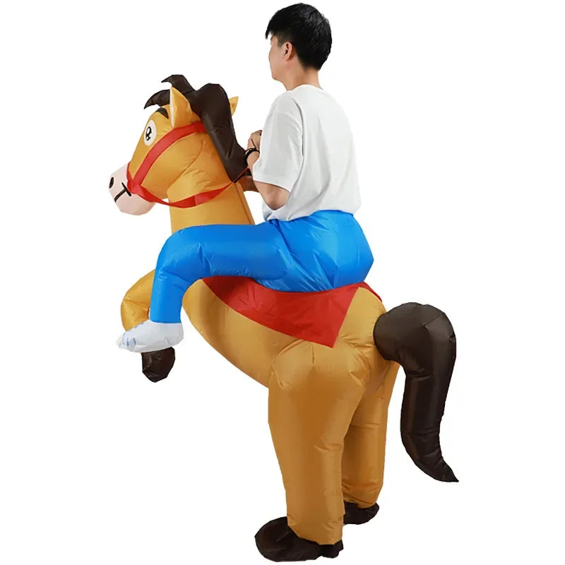 Inflatable Toys Jazz Horse Inflatable Suit Costume Halloween Show Costume Funny Animal Ride Walking Costume Christmas Present