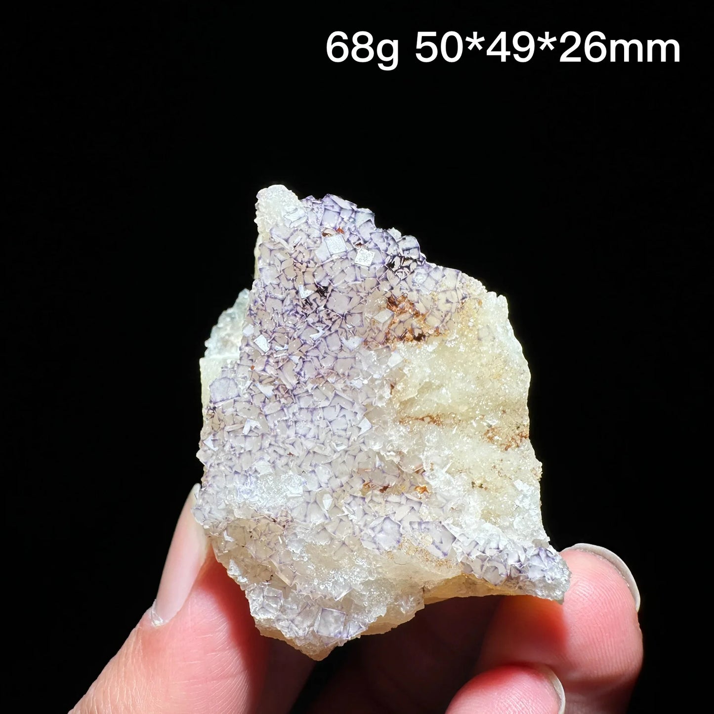 Natural Purple edge fluorite mineral specimen healing crystal gem collection Mineral Quartz Rock Healing Stone Home Decor