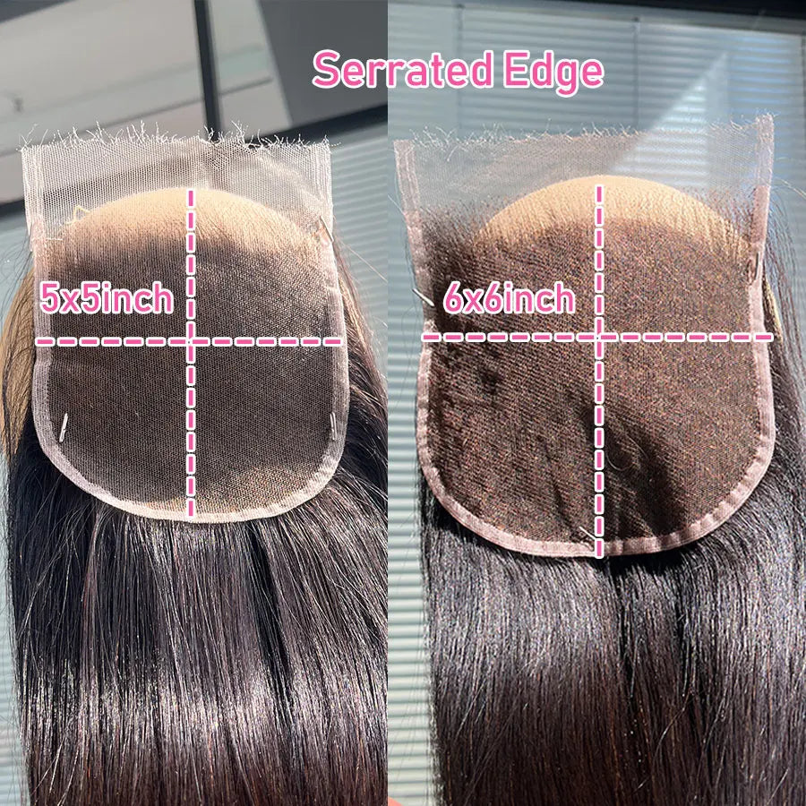 Real HD Lace Frontal Only Full 13x6 13x4 Invisible Melt Skins Lace 5x5 6x6 7x7 HD Lace Closure Human Hair Body Wave & Straight