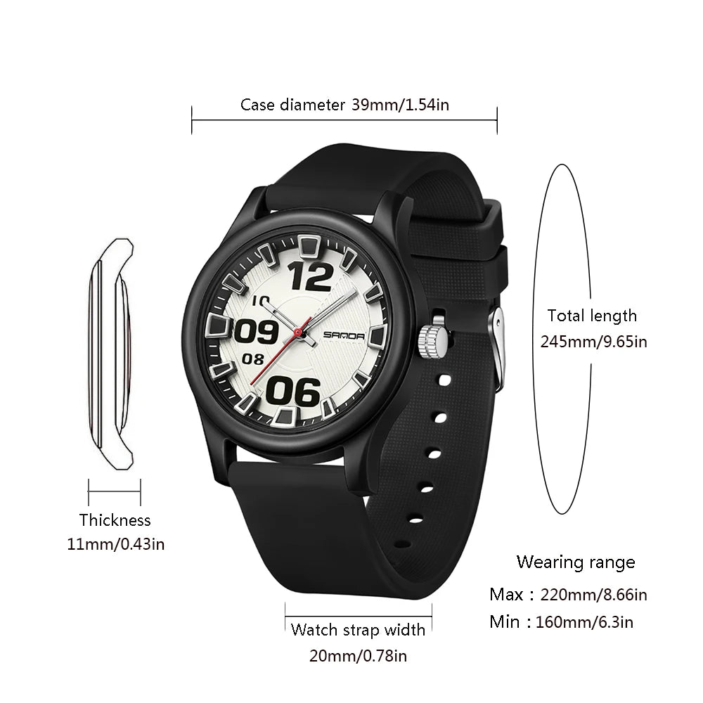 Fashion women's watches, simple casual Soft silicone strap lady watches waterproof, nurse watches for woman, ladies wristwatch