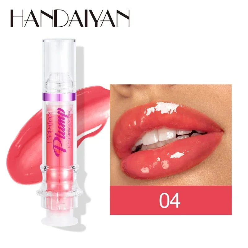 Lip Plumping Booster Lasting Sexy Plumper Glitter Red Nude Lipstick Liquid Waterproof Moisturize Oil Lipgloss Makeup Lip Care