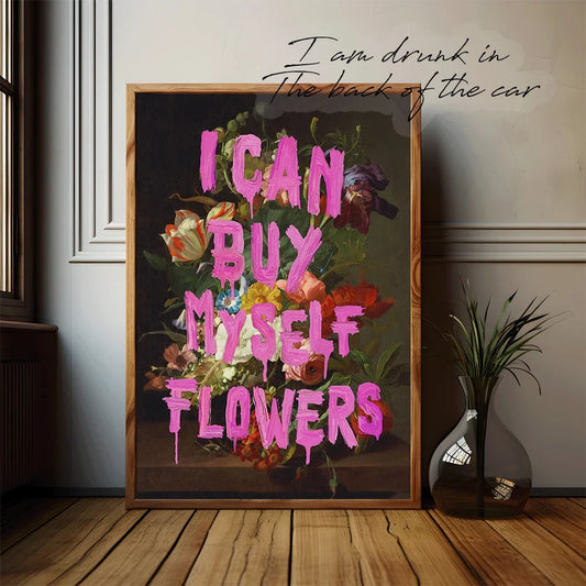 Vintage Pop Art Canvas Print | Unframed Retro Wall Decor