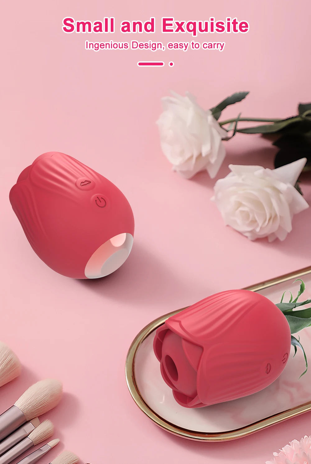 Rose-Toys Vibrator Nipple Clitoris Sucker Stimulator Vibration Masturbation Tools Women Couple Sex Toys Vibrator 18 Adult Toys