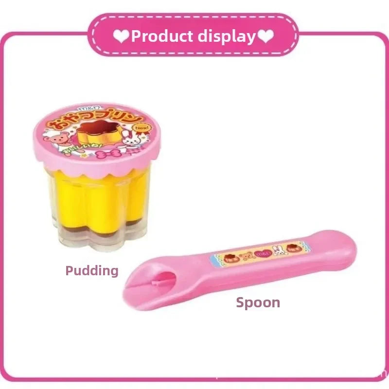 Food Feeding Pudding Feeding Toy Role Play Early Education Strawberry Pudding Toy Pretend Play House Toys Desktop Ornament Toys