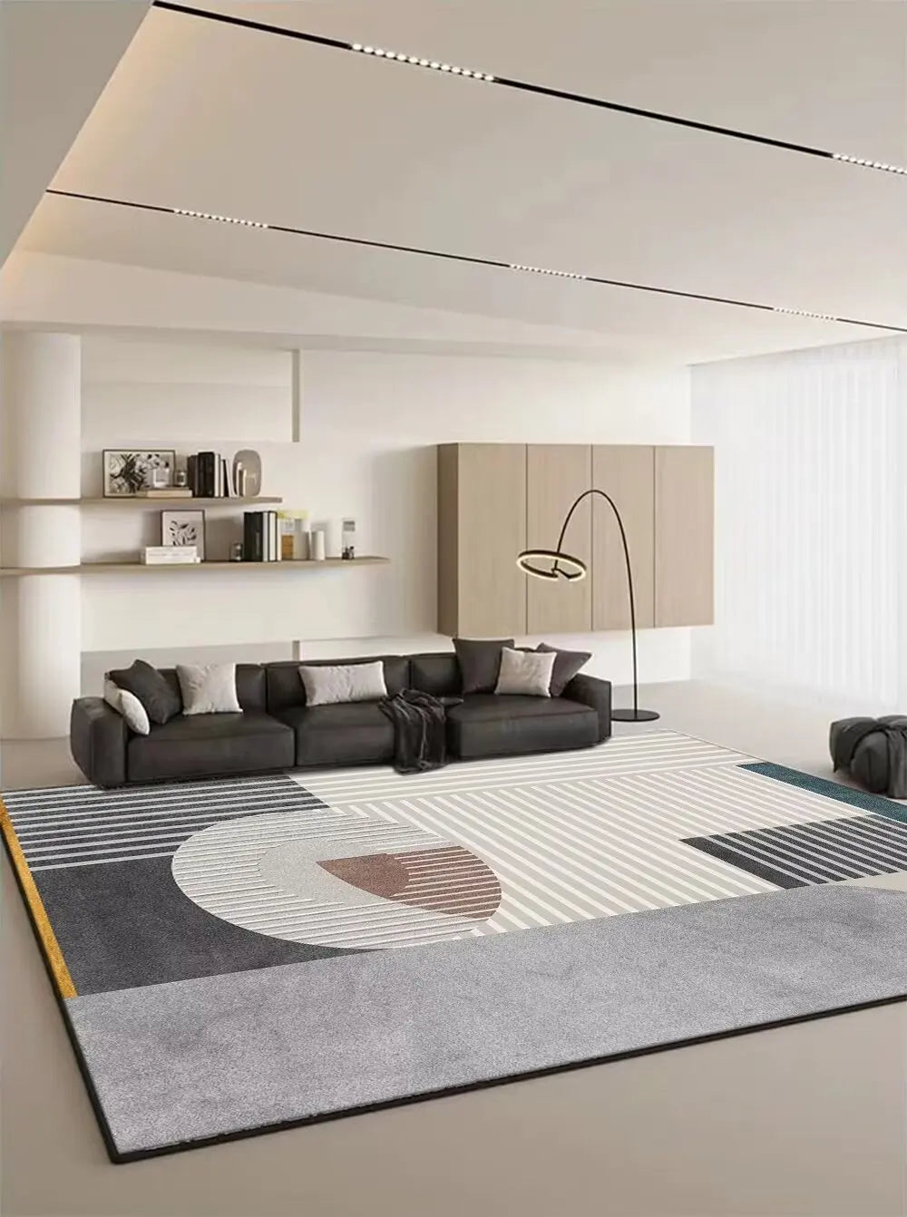 Modern Geometric Large Rugs for Living Room Home Decoration Luxury Carpet 200x300 Soft Easy Cleaning Bedroom Decor Mat Bedside