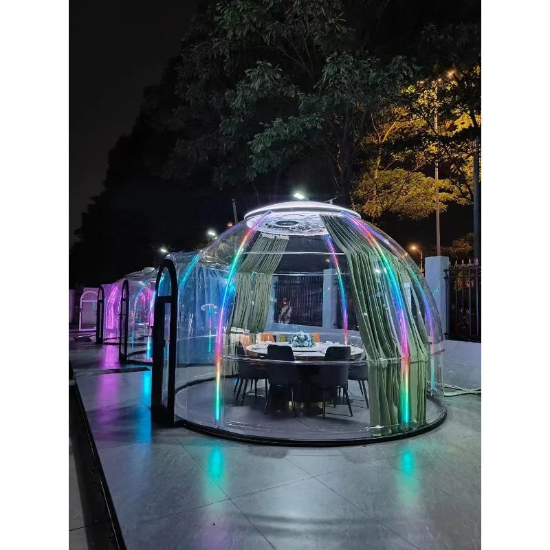Geodesic Bubble Dome House — Glamping Starry Sky Room & Outdoor Sunroom