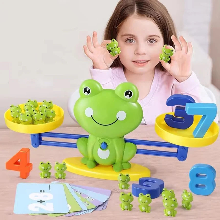Mathematical Intelligence Math Toys Funny Frog Scale Children's Early Education Toys Addition Subtraction Balance Enlightenment