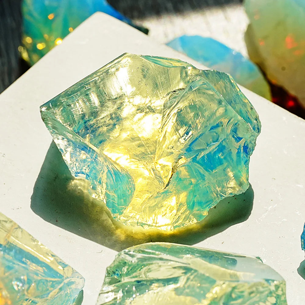 1PC Raw Opalite Rocks Rough Opal Crystal Stone for Collection Decoration Tumbling Wicca Reiki Healing Crystals Home Decor