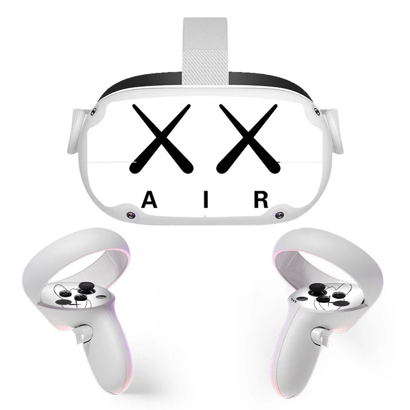 Sticker Vinyl Skin for Oculus Quest 2 VR Headset Controller  PVC Decals Halloween Pattern Wrap Cover for Meta Quest2 Accessories