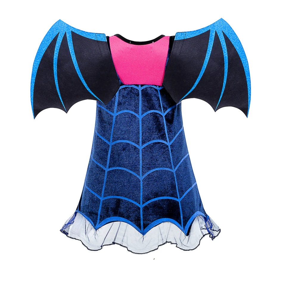 Vampire Cosplay Princess Dress Children Wings Dress Up Christmas Halloween Carnival Girls Saints Disguise Performance Clothing