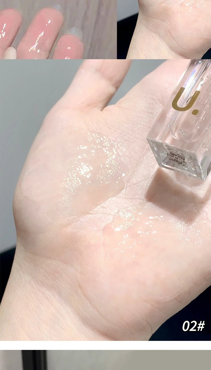 Lip oil Moisturizing Long-lasting Lip Gloss Transparent Fade Lip line Lipstick Base High appearance level beep lips