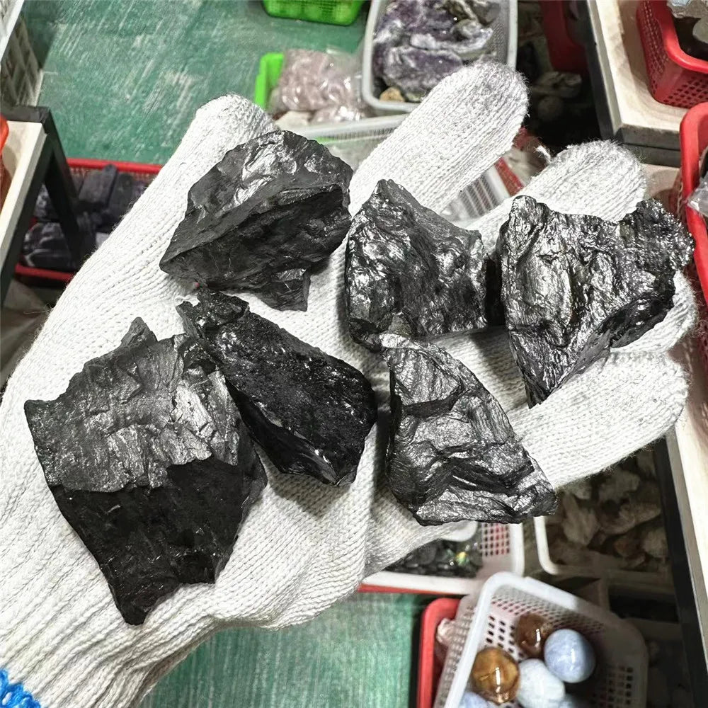 Natural Raw Elite Shungite Quartz Stones Rough Rock Crystals Metaphysical Reiki Healing Size Energy Healing Stone