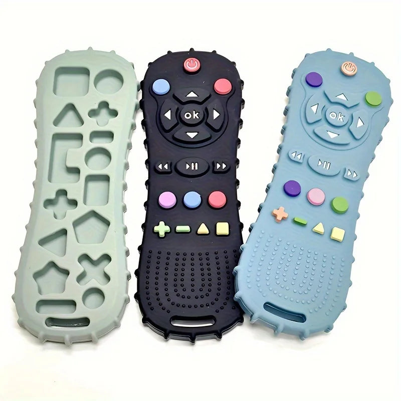 Montessori Baby Silicone Teether Toys Toddler Remote Control Boys Girls Gift Sensory Toys