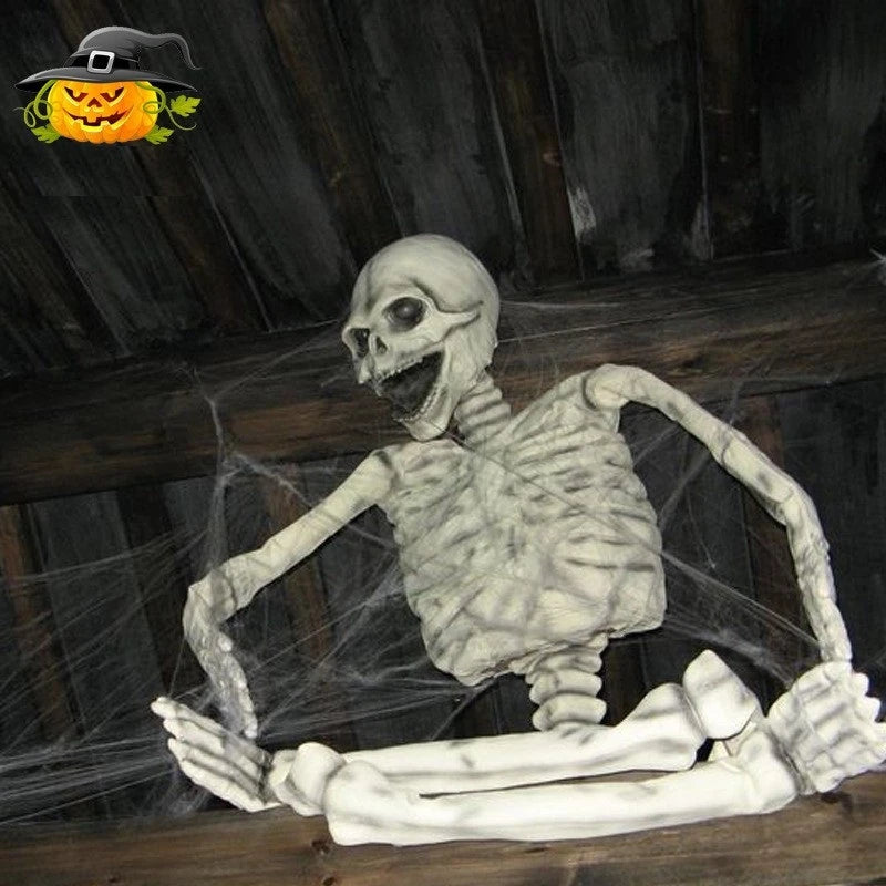 Spider Web Super Stretch Cobwebs with Fake Spiders Halloween Decorations Artificial Scary Party Scene Decor Horror House Props