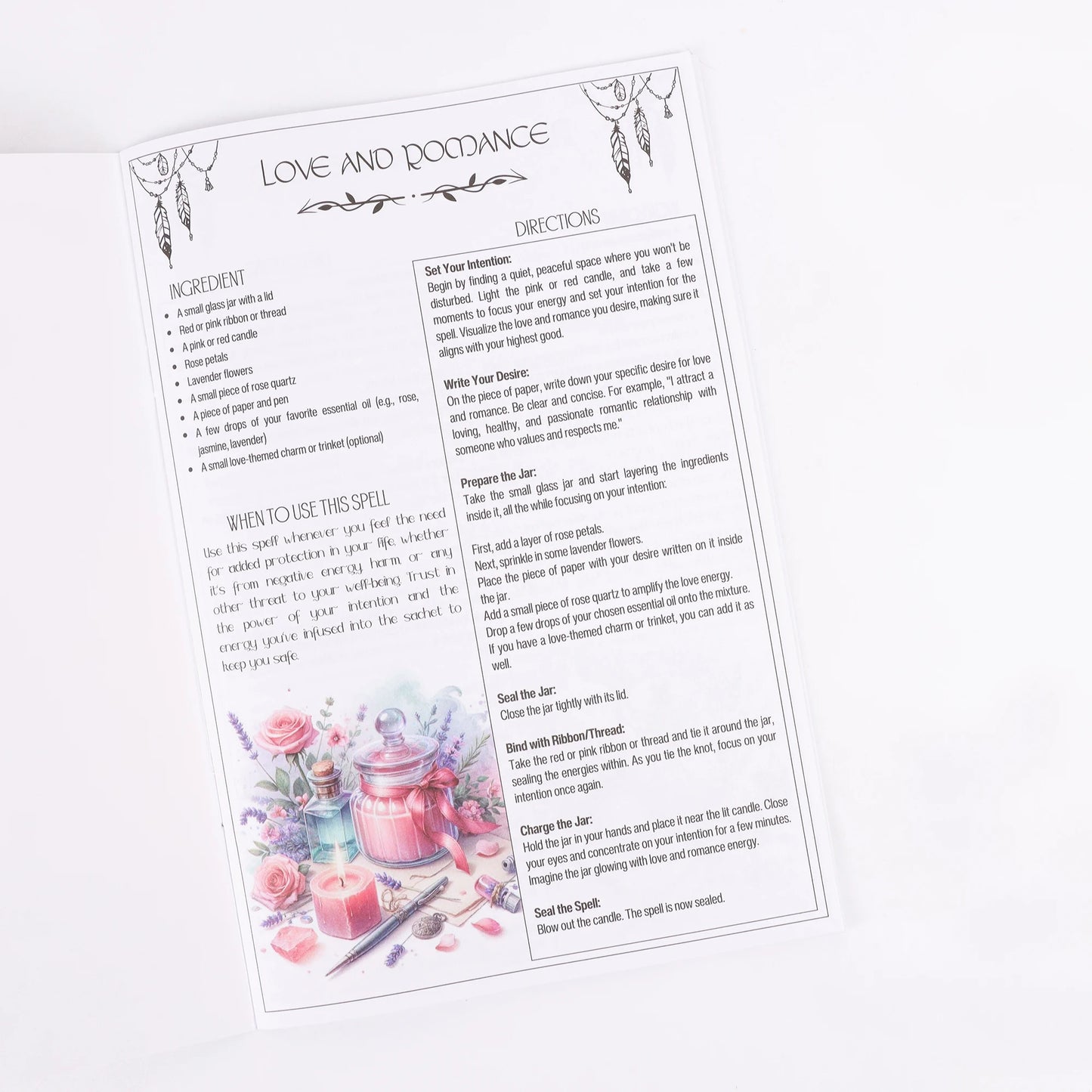 2 Ancient Herbal Magic Books - Detailed Picture Guide to Magical Herbs - Perfect for Birthdays, New Years, and Party Decorations