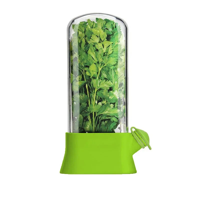 Herb Saver for Refrigerator, Vegetable Preservation Pod Bottle , Fresh 2-3weeks Herb Keeper for Cilantro Mint, Parsley Asparagus