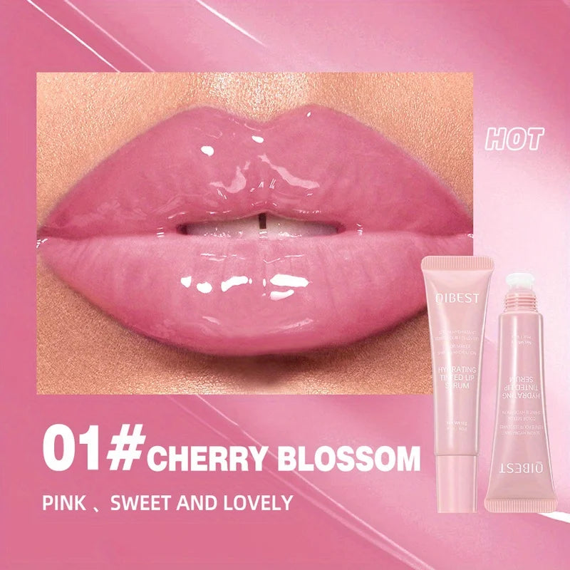 Colored lip gloss, liquid hydrating and moisturizing, light and shiny lip balm, water gloss lip glaze moisturizing lip milk.