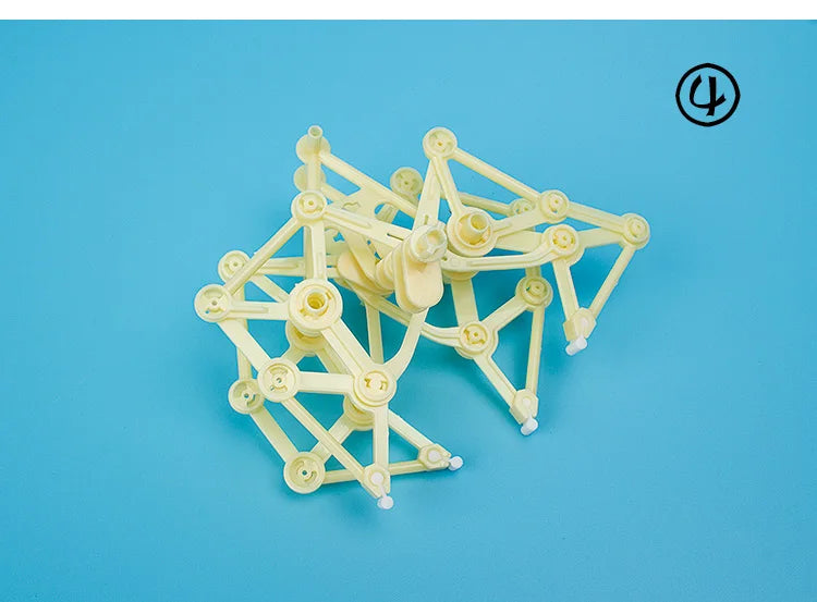 Child/Adult DIY Toy Hand-invented Robot Creative Wind Energy Powered Mechanical Puzzle Education Toys Gifts