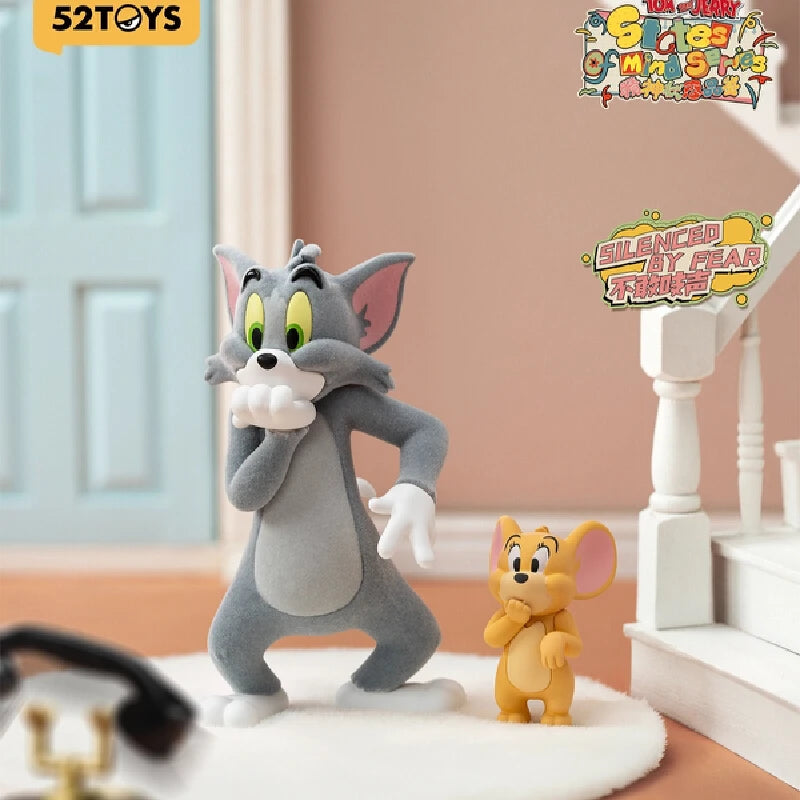 Original 52toys Tom - Jerry Mental State Tasting Blind Box Handmade Desktop Ornament Scene Building Props Toys Gifts Mystery Box