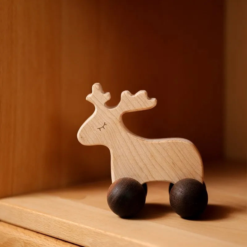 Wooden Cars Toys Maple Diy Crafts for Students Home Activities Montessori Grasping Teething Toy Newborn Birthday Gift Wood Block