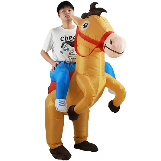 Inflatable Toys Jazz Horse Inflatable Suit Costume Halloween Show Costume Funny Animal Ride Walking Costume Christmas Present
